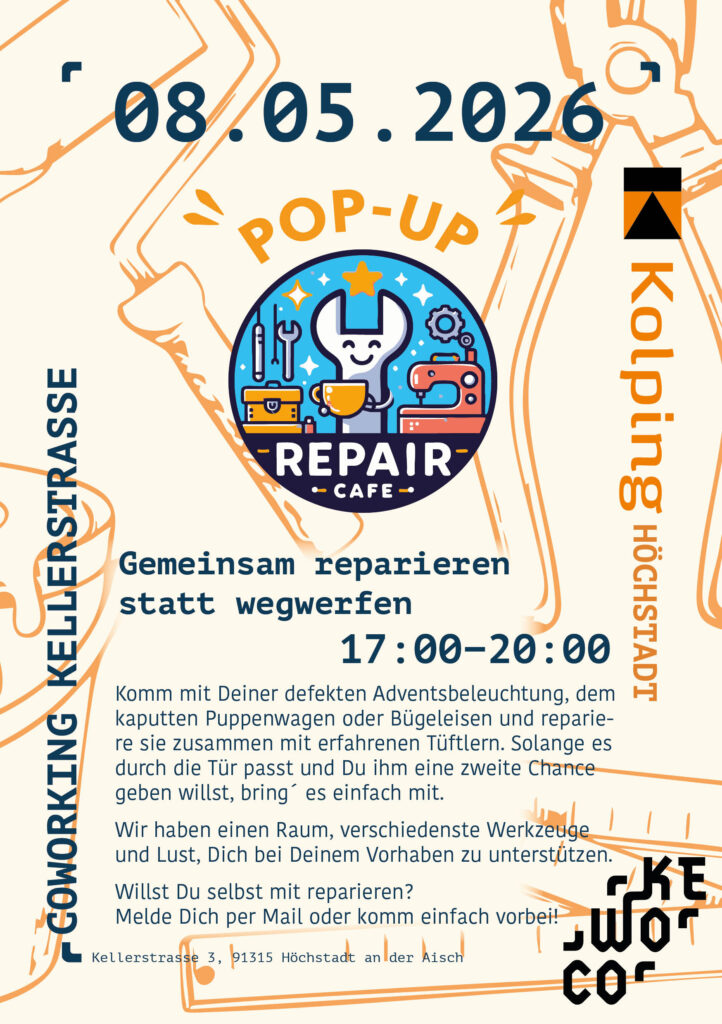 Flyer Kolping RepairCafé 08.05.
